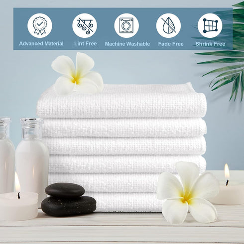 Pack 50, 12" 12" HOMEXCEL Microfiber Washcloths Towel of x Highly Absorbent and Soft Face Towels Wash Cloths
