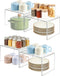 Sahasea Acrylic Cabinet Organizer, Set of 4 Clear Shelf Organizer for Kitchen Pantry