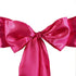 5pcs 6 x106 Efavormart Fushia Satin Chair Sashes Tie Bows for Wedding Events Decor Chair Bow Sash Party Decoration