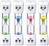 Weewooday 4 Pieces Toothbrush Timer for Kids - 2 Minute Sand Timer for Proper Oral Hygiene (Blue, Pink, Yellow, Green)