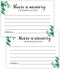 Giftideaworkshop 50 Greenery Share A Memory Cards for Celebration of Life, Birthday, Anniversary, Memorial, and Guest