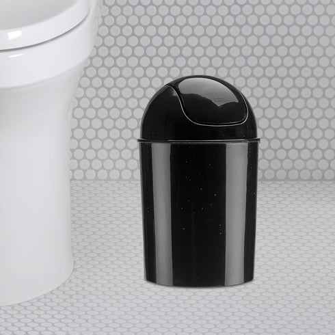 Umbra Mini Waste Can - 1.25 Gallon with Removable Swing-Top Lid, Compact Trash Bin for Kitchen, Bathroom, Office