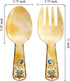 Supreme Housewares 2-Piece 10.75 Inch Melamine Salad Server Serving Utensil Set Includes Salad Spoon and Salad Fork (Tuscany) by Supreme Housewares