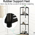 4 Standing Corner Shower Caddy, Tier Stainless Steel Organizer Stand, Rustproof Shelves for Inside Shower, Black