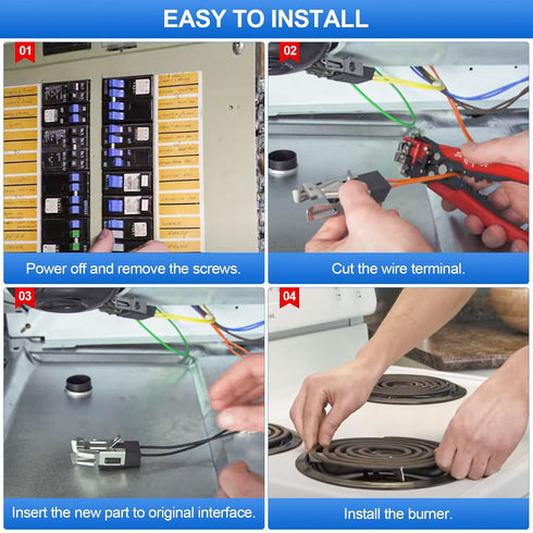 WB2X8228 Element Receptacle and Wire Kit, Compatible with GE Electric Ranges, Replaces AP2013499