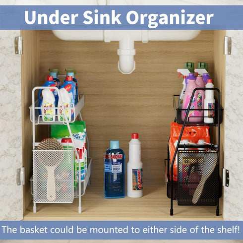 Countertop 3 Counter EKNITEY Bathroom Organizer Shelf - Tier Spice Rack Metal Makeup Rack Small Coffee Station