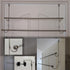 Insieme Extra Wide Over The Door Towel Rack - Two Tier Towel Hanger for 36 inch Door or Shower Wall