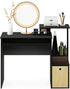Furinno Econ Multipurpose Home Office Writing Desk, Black/Brown