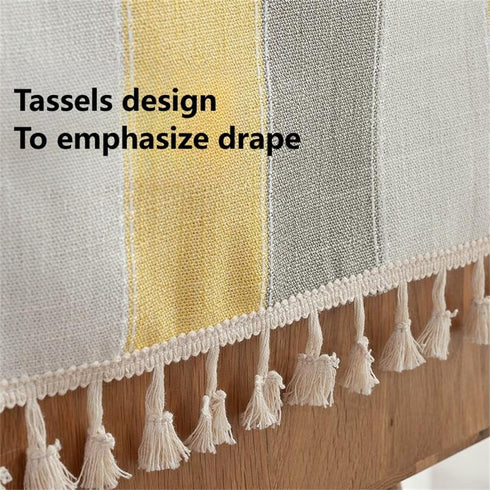 15.7 35.4 inches) Simple Bedside Table Tassel Cover Cloth, Suitable for Bedside Table TV Microwave Washing Machine