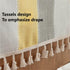 15.7 35.4 inches) Simple Bedside Table Tassel Cover Cloth, Suitable for Bedside Table TV Microwave Washing Machine