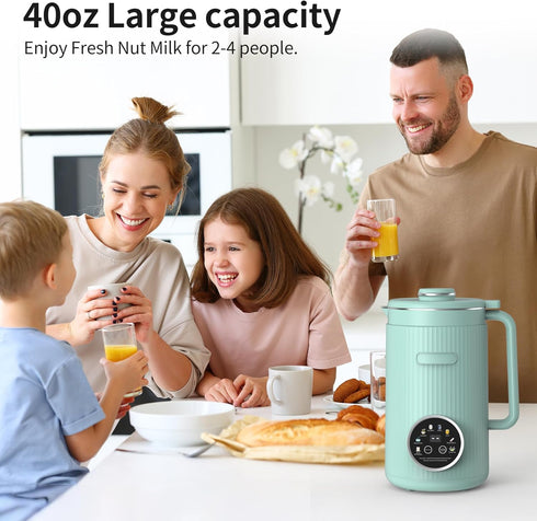 8 1 20 Bladers,40oz VBGK in Nut Milk Maker Blender With Soy, Almond, Oat, Coconut, Plant Based and Non Dairy Beverages