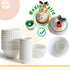 qiqee 1000pcs White Cupcake Liners, Muffin Liners, Food Grade Baking Cups, Standard Size