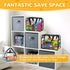 8 Packs Books(4 4 Large Toy Storage Bags with Labels, Reusable Clear PVC Board Game Storage, Travel Waterproof