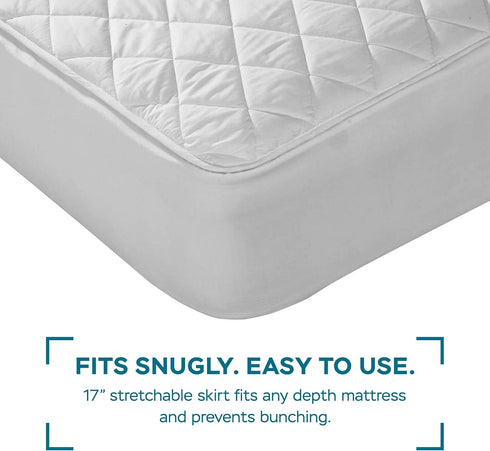 Stuff4Tots 4 39x75 inches Waterproof Mattress Protector (Twin), Premium with Layer Protection, Super Soft, Breathable