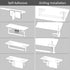 BVL Paper Towel Holder Under Cabinet for Kitchen, Brushed Nickel Adhesive
