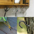 25 Pack Cup Hook Ceiling Hooks, 2.9 Inches, Vinyl Coated Screw-in Hanger for Indoor and Outdoor Use - Black
