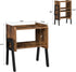 Set 2, TB01BB039 TUTOTAK Nightstnd, of Stackable End Tables, Side Table, Bedside Tables with Open Storage Shelf