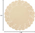 Juvale Round Paper Placemats & Doilies, 12-Inch Brown Paper Chargers for Dinner Plates and Tea Party