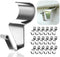 24-Pack Vinyl Siding Hooks Hanger, Heavy Duty Stainless Steel Clips for Outdoor Decor, No-Hole Needed