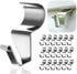 24-Pack Vinyl Siding Hooks Hanger, Heavy Duty Stainless Steel Clips for Outdoor Decor, No-Hole Needed