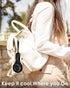 Handheld Fan Mini Portable Rechargeable, Hand Held Fans with 3 Speed for Travel, Commute, and Office