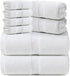 REDKISS Towels 8 Piece Luxury Bath Towel Set, 2 Bath Sheets (35x70