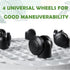 9.8 Inch Planter Caddies Rolling Saucer Caddy with Wheels, Heavy Duty Wheeled Stand for Potted Plant, Round Coaster