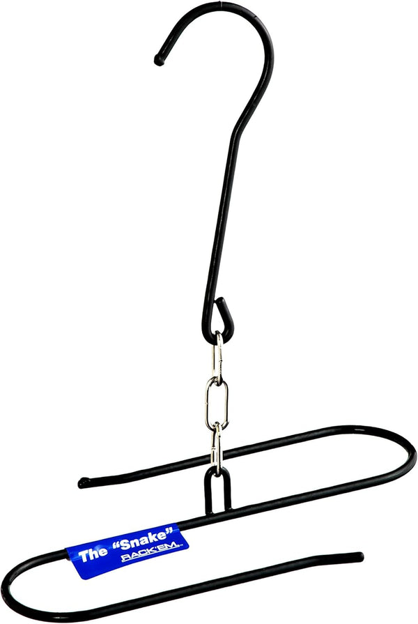Rack'Em Wader Boot Hanger for Fishing Waders, Heavy Duty, Black, 1 Pair Hanging Hook