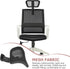 BESPORTBLE Adjustable Office Chair Headrest Attachment, Black Mesh Nylon Frame Universal Head Support Cushion