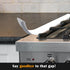 Silicone Stove Counter Gap Cover by Kindga - 21" Easy Clean Gap Filler Set of 2 (White)
