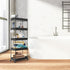 5-Tier SPACEKEEPER Rolling Cart, Bathroom Storage Organizer Utility Cart, Mobile Shelving Unit Slide Out Shelves