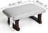 Coolcapis 16.1"(41cm) 6.7"(17cm) Small Footstool Office Under Desk Ottoman Padded Hassock x with Wooden Legs Modern