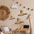 3Pcs (Set 3, Kas Home Duck Hunting Wall Decor Wooden Flying Ducks Decor Rustic Farmhouse Wall Art Signs for Nursery
