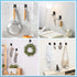 VIS'V Shower Wall Razor Holder - Metal Adhesive Hooks for His and Hers, Waterproof, 2 Pcs