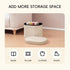 16.1"x12.2"x12.2" PINPLUS Storage Ottoman Boulce Tufted Folding Small Ottomans Bench Foot Rest with Storage (Beige)