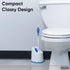 Superio Toilet Brush and Holder,Toilet Bowl Cleaning System with Scrubbing Wand, Under Rim Lip Brush and Storage Caddy