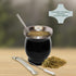 Norte Yerba Mate Cup Kit, 8-Ounces Traditional Mate Tea Cup/Gourd Set, Includes 2 Bombillas (Yerba Mate Straw) &