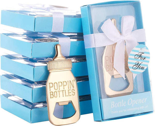 Yuokwer Set of 24 Bottle Opener Baby Shower Favor For Guest,Cute Poppin Bottle