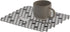 Spectrum Diversified Hexa Raised Feet Small Mat for Dual Sinks, Quick-Drying Heavy-Duty Protector, Non-Slip Surface -