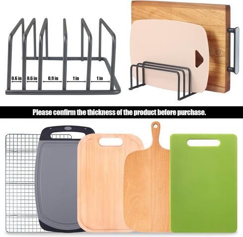 Cutting Board Organizers, Cutting Board Holders and Racks for Cabinets, Bakeware Storage