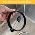 YOLCAR 2 Pack Black Nonstick Silicone Egg Rings, Upgraded Leak-proof Liquid Egg Bite Mold, Egg Mold for Frying eggs