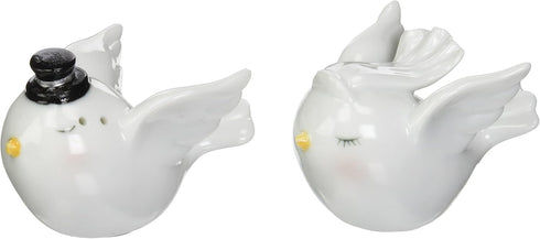 The Perfect Wedding Loving Birds Salt and Pepper Set, 1-7/8-Inch & 1-3/4-Inch - Appletree Design