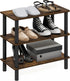 Furinno TURN-N-TUBE Shoe Rack, 3-Tier Narrow Small Shoe Organizer, Toolless Shoe Rack