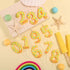 SAVITA (8) Sponge-Themed Number Birthday Candle, Cute Yellow Dot Print Cartoon Cake Topper Number Candle for Kids Party