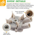 Techecook 3363394 Washing Machine Pump Replacement for Kenmore, Maytag, Whirlpool Washer Drain Pump