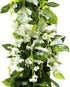 Wisteria Garland - 5Pcs Artificial Flowers Wisteria Vine, Total 33ft Fake Hanging Flower
