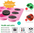 Actvty 3 Pieces Round Chocolate Cookie Molds, 12-Cavity Cylinder Silicone Molds for Oreo, Cookies, Jelly, Cakes (Pink)