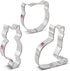 Ann Clark Cat Cookie Cutters 3-Pc. Set Made in USA - Cat Face, Sitting Cat, Curled Cat