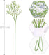 Olrla White Babys Breath Artificial Flowers - 10 Pcs Long Stem Fake Gypsophila for Wedding Bouquets and Home Decoration