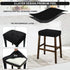 Counter A,2 Pack NeColorLife Rectangle Bar Stool Covers,Stretch Waterproof Saddle Seat Covers for Height and Kitchen